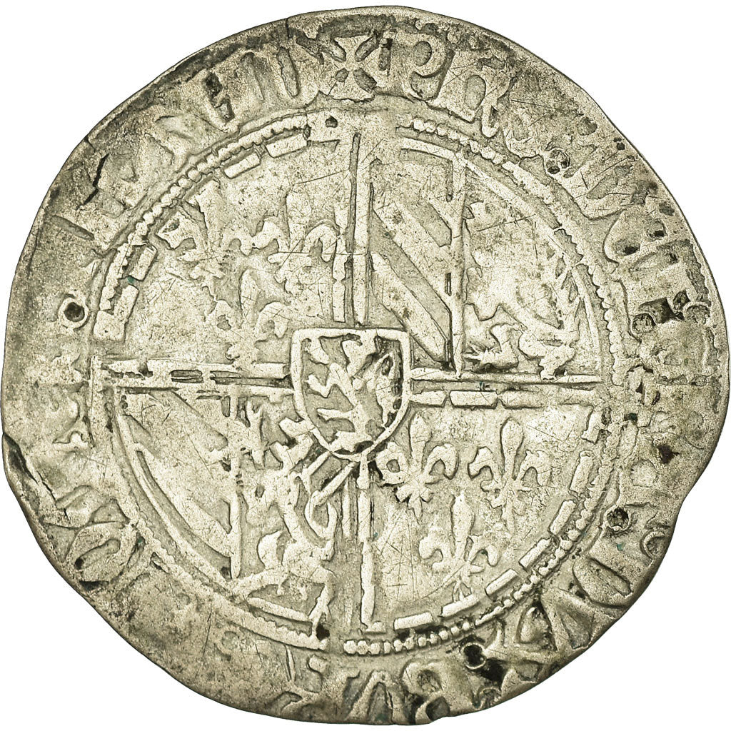 Coin, Belgium, Flanders, Philippe le Bon, Double gros vierlander, Bruges
