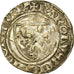 Moneta, Francja, Charles VI, Blanc Guénar, Tournai, VF(30-35), Bilon