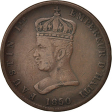 Moneta, Haiti, 6-1/4 Centimes, 1850, VF(20-25), Miedź, KM:38