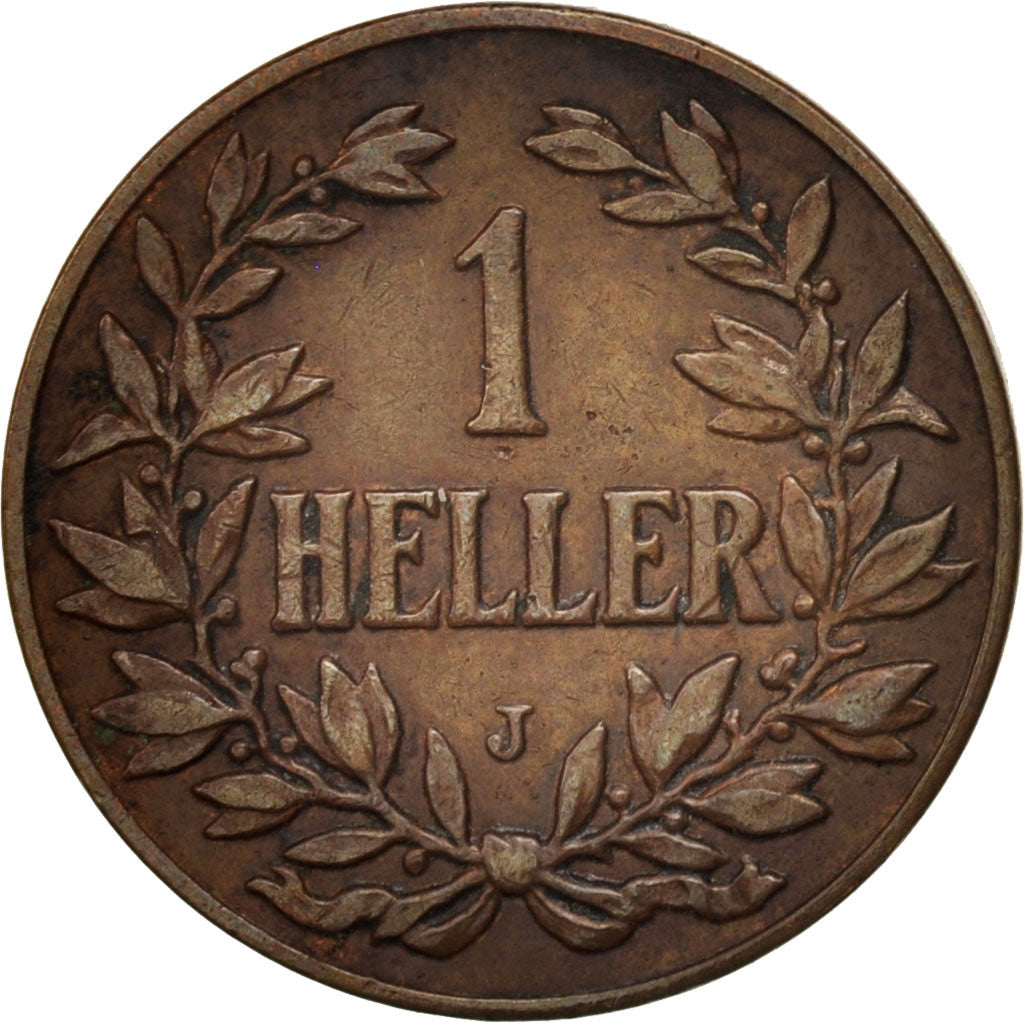 Munten, DUITS OOST AFRIKA, Wihelm II, Heller, 1912, Hamburg, ZF+, Bronze, KM:7