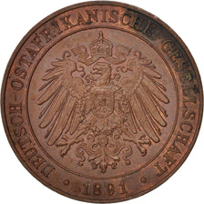Monnaie, GERMAN EAST AFRICA, Wihelm II, Pesa, 1891, SPL+, Cuivre, KM:1