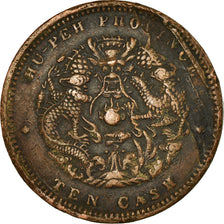 Moneta, Cina, HUPEH PROVINCE, Kuang-hs, 10 Cash, Ching, MB+, Rame, KM:122