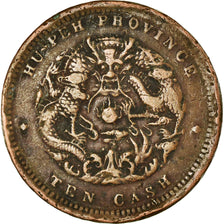 Moneda, China, HUPEH PROVINCE, Kuang-hs, 10 Cash, Ching, BC+, Cobre, KM:122