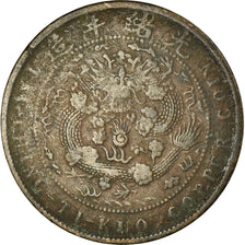 Coin, China, EMPIRE, Kuang-hs, 10 Cash, 1907, VF(30-35), Copper, KM:10.4