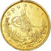Coin, Turkey, Abdul Aziz, 100 Kurush, 1870, Qustantiniyah, EF(40-45), Gold