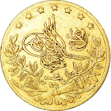 Moneda, Turquía, Abdul Hamid II, 50 Kurush, 1900, Qustantiniyah, MBC+, Oro