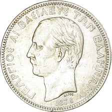 Coin, Greece, George I, 5 Drachmai, 1876, Paris, VF(30-35), Silver, KM:46