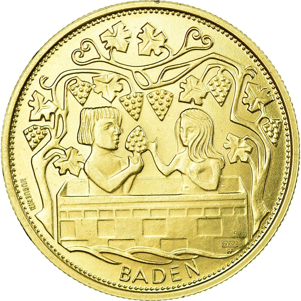 Schweiz, Medaille, Brown Boveri, Baden, UNZ, Gold