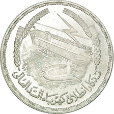 Moneda, Egipto, Pound, 1968, EBC, Plata, KM:415