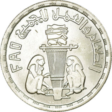 Moneta, Egipt, Pound, 1981, MS(63), Srebro, KM:523