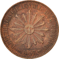 Uruguay, 5 Centesimos, 1857, Lyon, France, Copper, KM:8