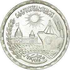 Moneta, Egipt, Pound, 1976, MS(63), Srebro, KM:454
