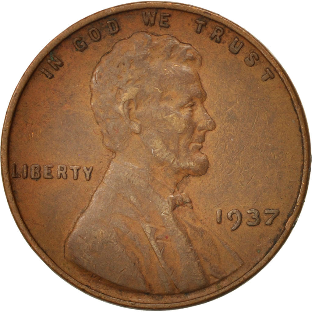 United States, Lincoln Cent, Cent, 1937, KM:132