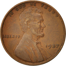 United States, Lincoln Cent, Cent, 1937, KM:132
