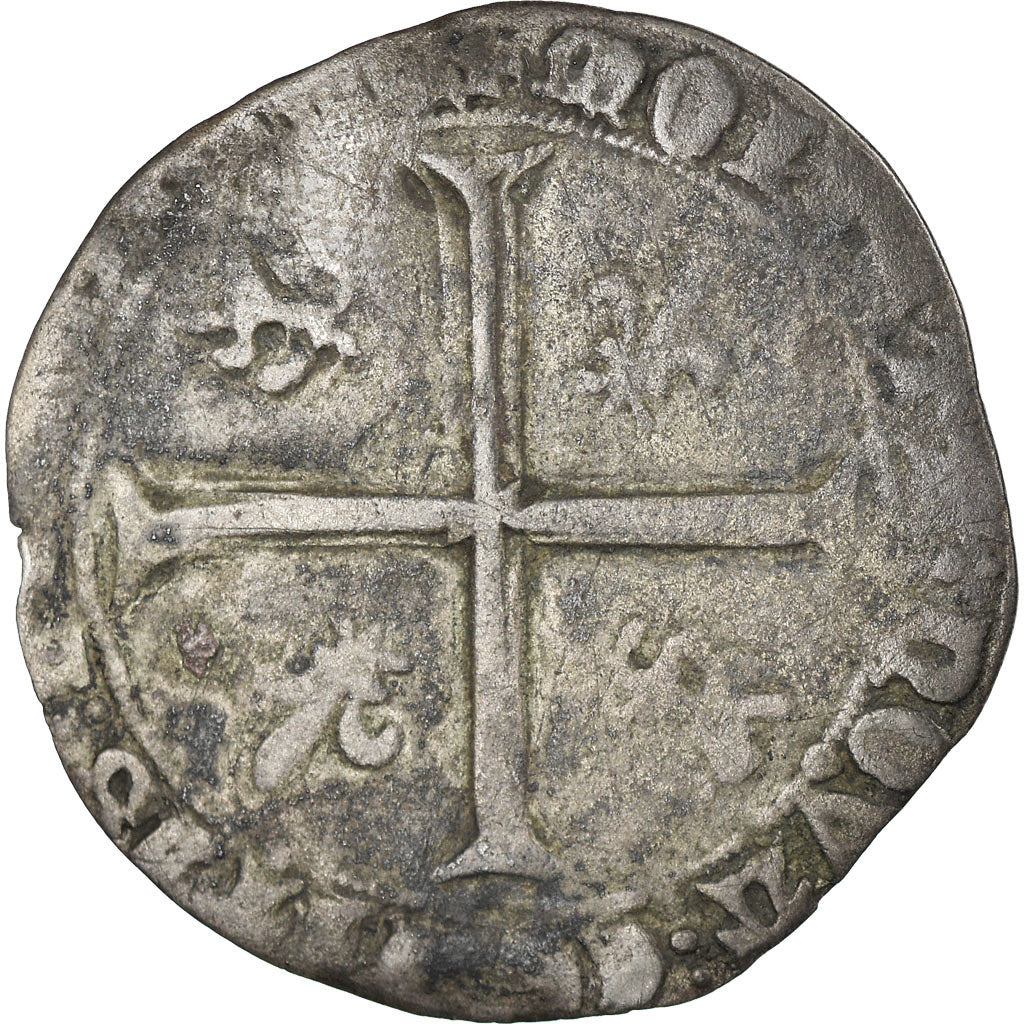 Moneda, Francia, Flanders, Jean sans Peur, Double Gros, BC+, Plata, Boudeau:2249
