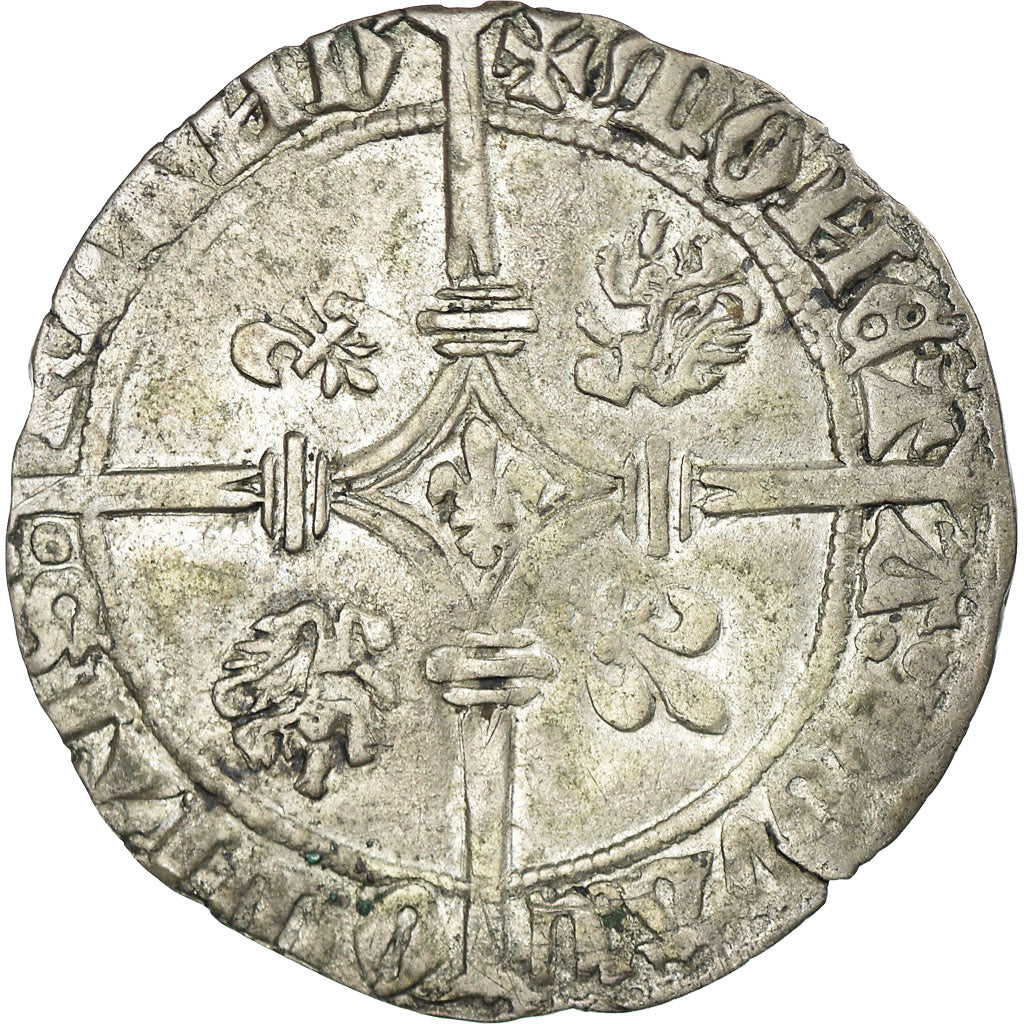 Coin, Belgium, Flanders, Philippe le Bon, Double gros vierlander, Bruges