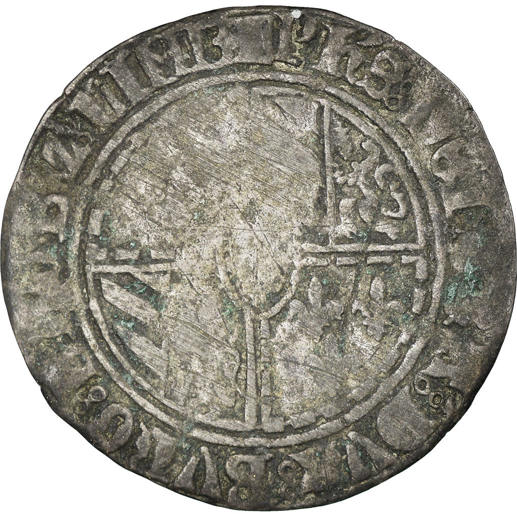 Coin, Belgium, Flanders, Philippe le Bon, Double gros vierlander, Bruges