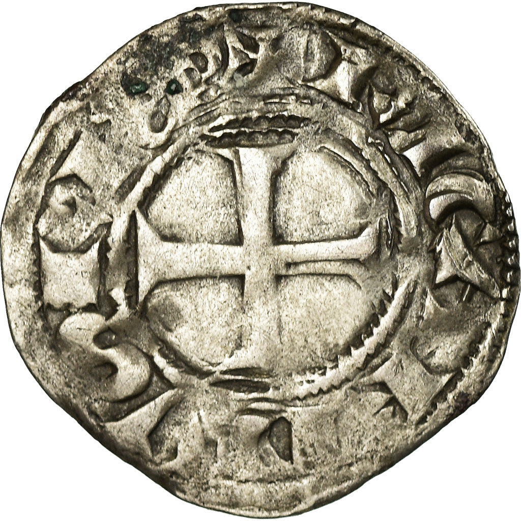Moneda, Francia, Richard Cœur de Lion, Denarius, BC+, Plata, Boudeau:424