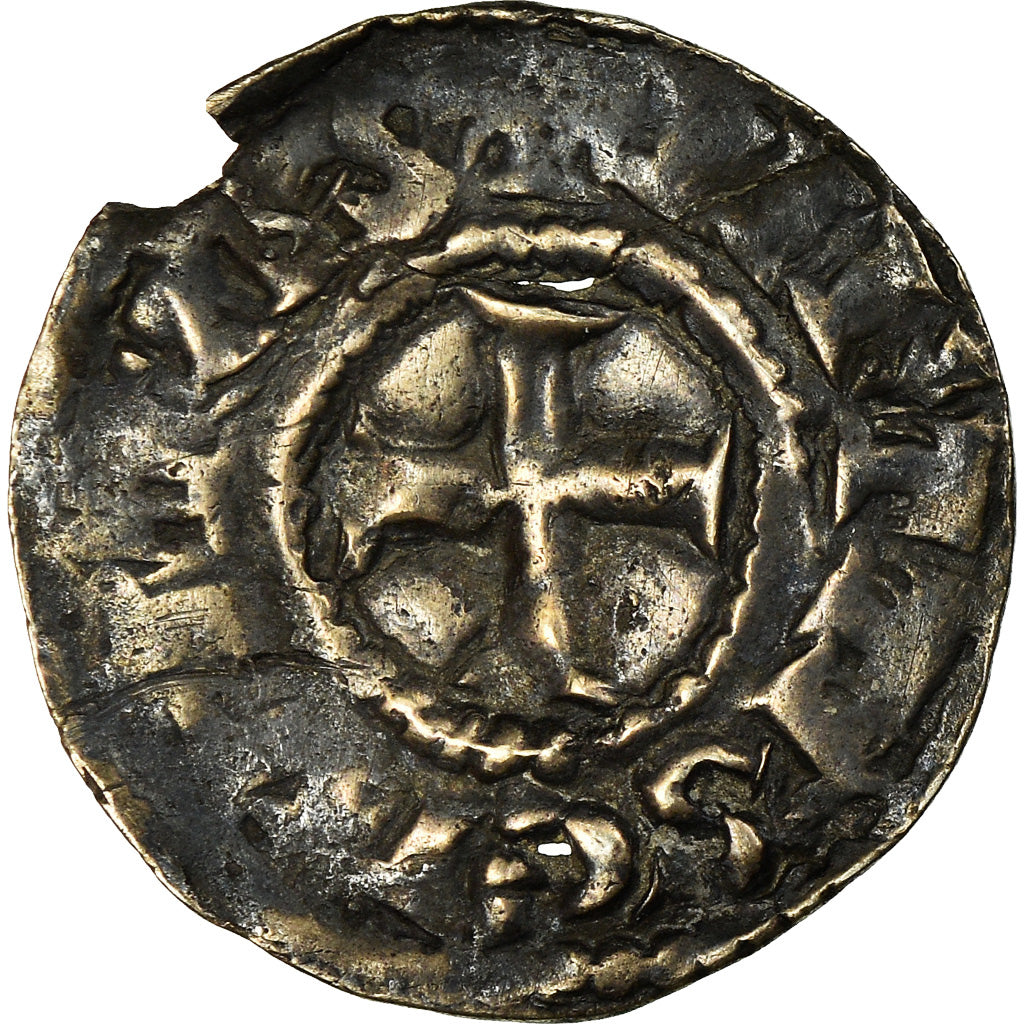 Monnaie, France, Charles le Simple, Denier, 898-923, Metz, TB+, Argent, Prou:132