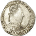 Moneda, Francia, Henri III, Franc au Col Plat, 1581, Bordeaux, BC+, Plata