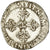 Moneta, Francia, Henri III, Franc au Col Plat, 1581, Bordeaux, MB+, Argento