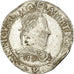 Moneda, Francia, Henri III, Franc au Col Plat, 1580, Bordeaux, MBC, Plata