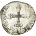 Coin, France, Henri III, 1/4 Ecu, Angers, VF(20-25), Silver, Sombart:4662