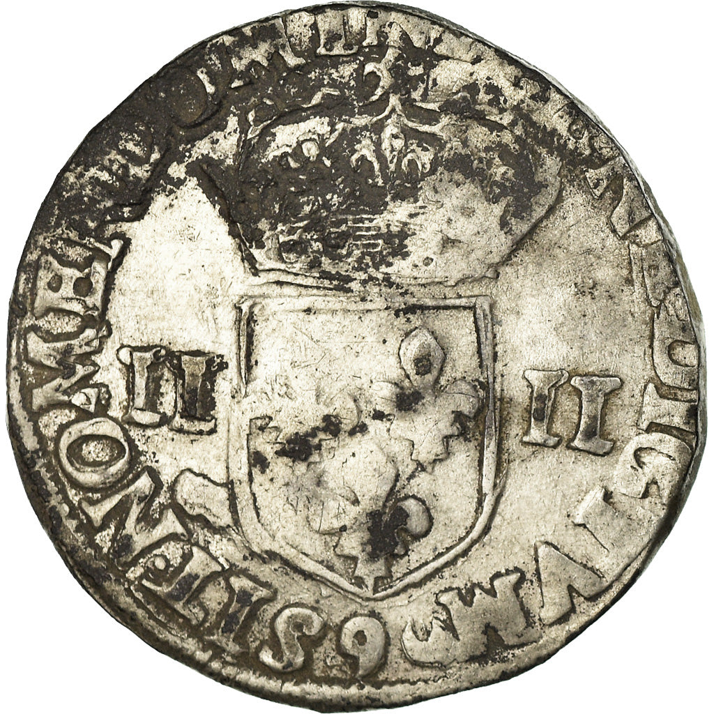Münze, Frankreich, Henri III, 1/4 Ecu, 1582, Rennes, S+, Silber, Sombart:4662