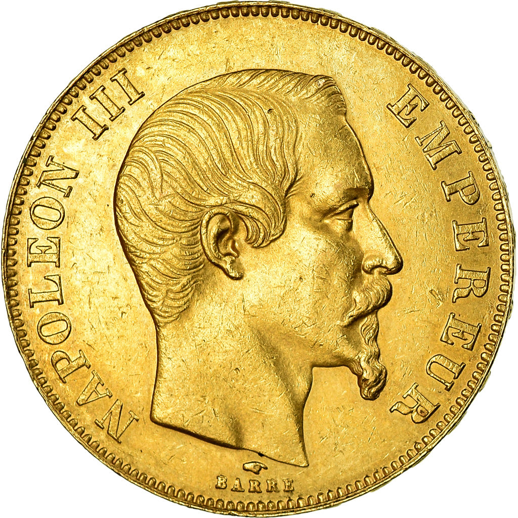 Moeda, França, Napoleon III, Napoléon III, 50 Francs, 1858, Paris, AU(50-53)
