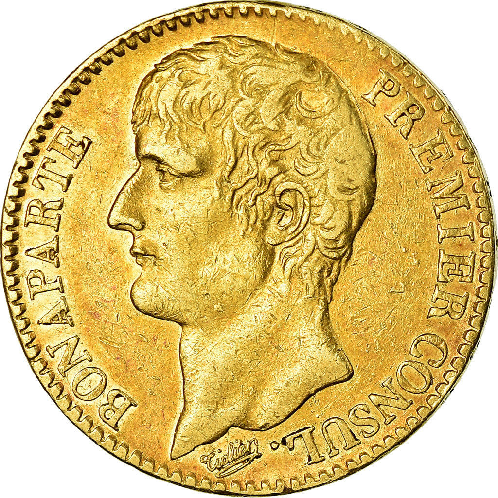 Münze, Frankreich, Napoléon I, 40 Francs, An 12 (1804), Paris, SS, Gold