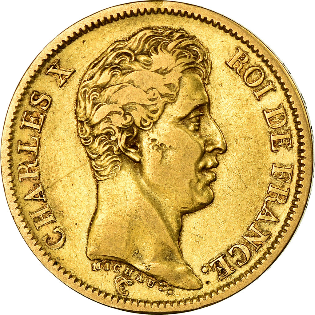 Münze, Frankreich, Charles X, 40 Francs, 1824, Paris, SS, Gold, KM:721.1