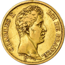Münze, Frankreich, Charles X, 40 Francs, 1824, Paris, SS, Gold, KM:721.1