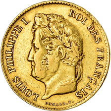 Coin, France, Louis-Philippe, 40 Francs, 1834, Paris, EF(40-45), Gold, KM:747.1