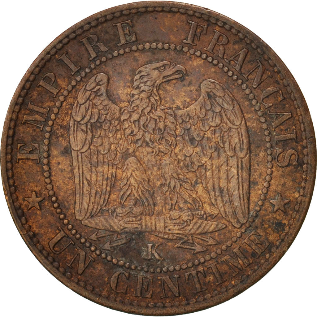 France, Napoleon III, Centime, 1862, Bordeaux, Bronze, KM:795.3