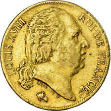 Monnaie, France, Louis XVIII, 20 Francs, 1818, Paris, TTB, Or, Gadoury:1028