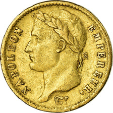 Moeda, França, Napoléon I, 20 Francs, 1811, Paris, EF(40-45), Dourado