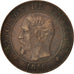 Moneda, Francia, Napoleon III, Napoléon III, 2 Centimes, 1856, Bordeaux, BC+