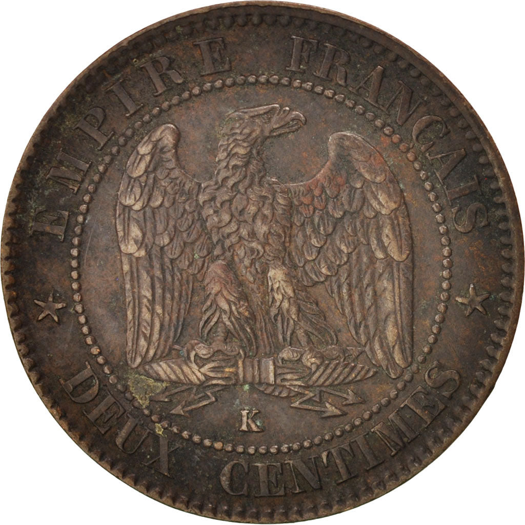 Coin, France, Napoleon III, Napoléon III, 2 Centimes, 1856, Bordeaux