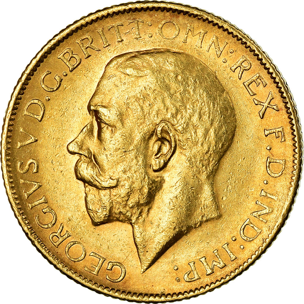 Coin, Australia, George V, Sovereign, 1911, Melbourne, AU(55-58), Gold, KM:29