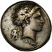 Moneda, Campania, Didrachm, 320-300 BC, Neapolis, MBC, Plata, SNG ANS:349