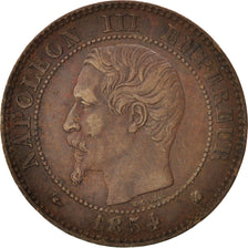 Moneta, Francia, Napoleon III, Napoléon III, 2 Centimes, 1854, Bordeaux, MB+