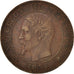 Moneda, Francia, Napoleon III, Napoléon III, 2 Centimes, 1854, Bordeaux, BC+