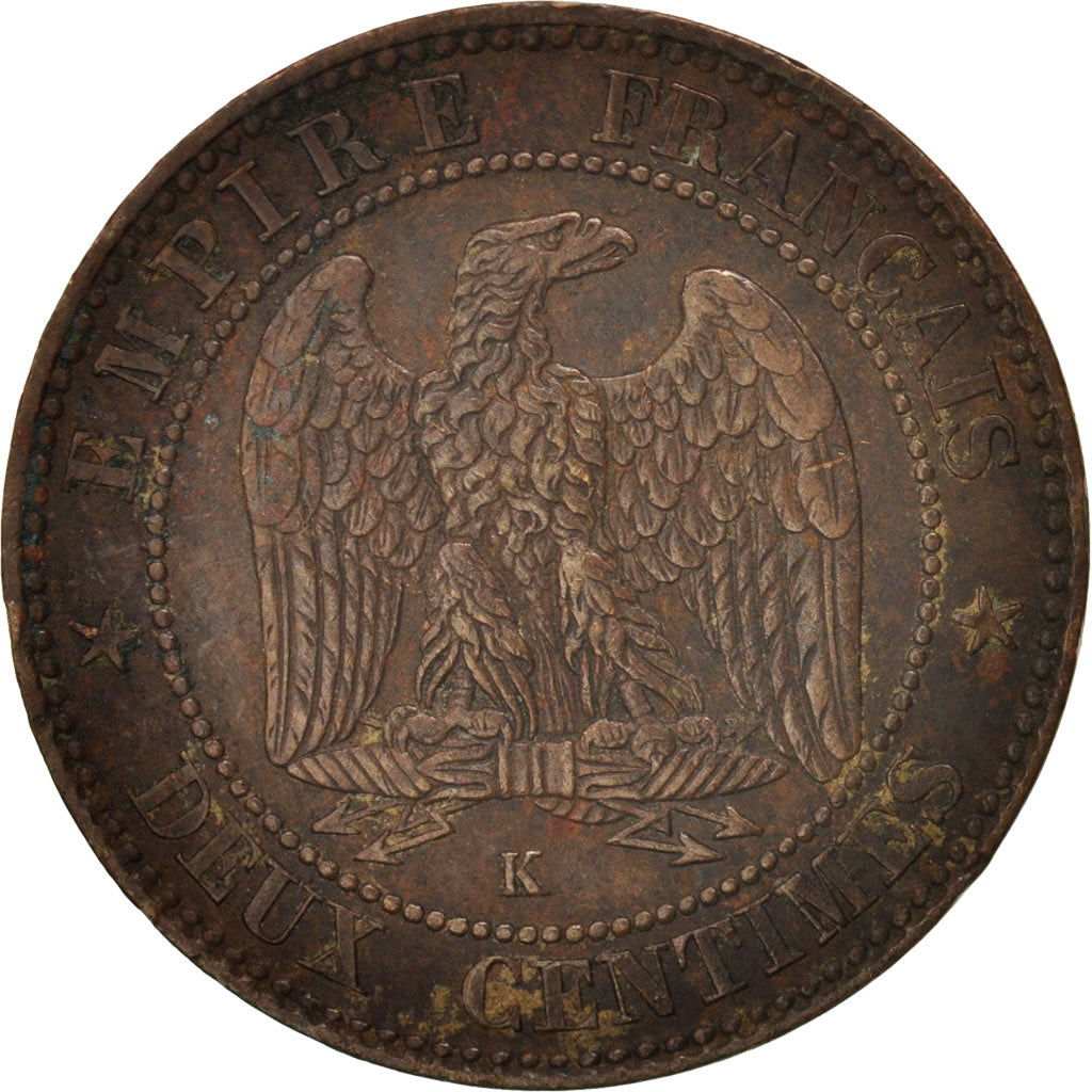Coin, France, Napoleon III, Napoléon III, 2 Centimes, 1854, Bordeaux