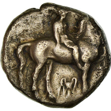 Moneta, Calabria, Stater, 365-355 BC, Tarentum, MB+, Argento, HN Italy:879