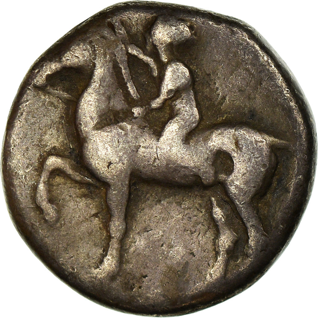 Moneta, Calabria, Stater, 380-345 BC, Tarentum, MB, Argento