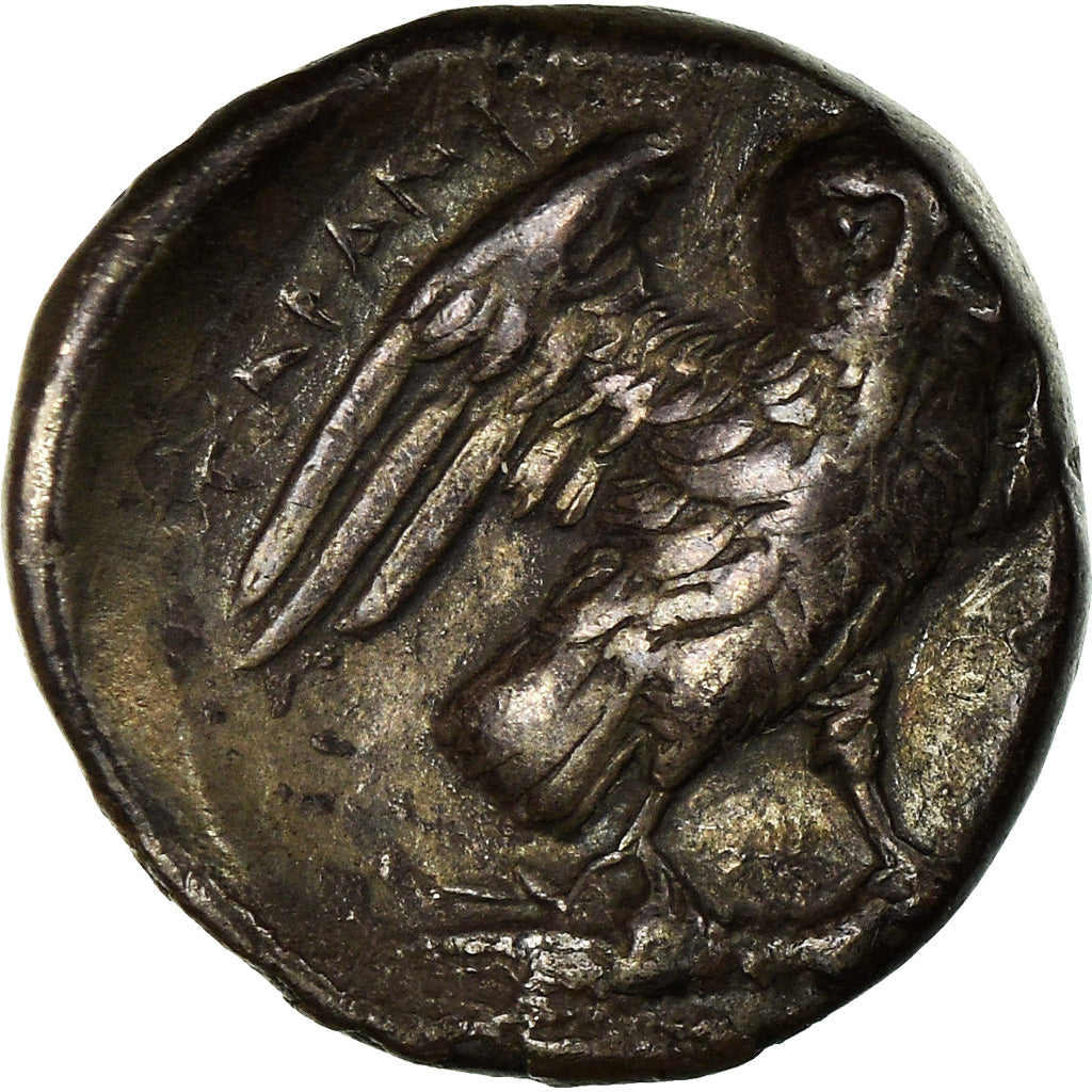 Coin, Calabria, Drachm, 280-272 BC, Tarentum, EF(40-45), Silver, HN Italy:1018