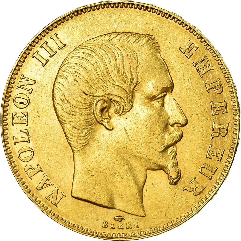 Moneta, Francja, Napoleon III, 50 Francs, 1857, Paris, EF(40-45), Gold, KM 785.1