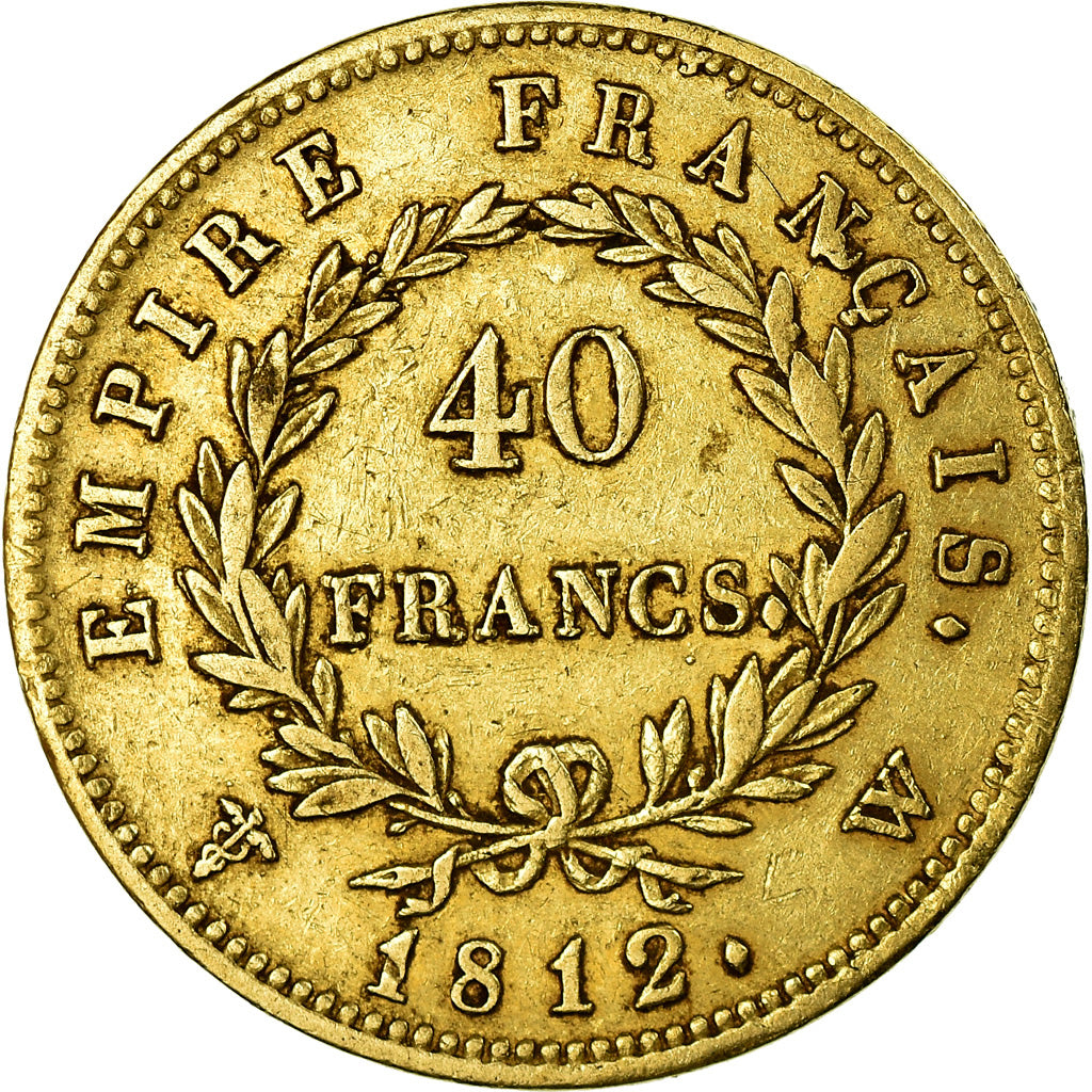 Münze, Frankreich, Napoléon I, 40 Francs, 1812, Lille, SS, Gold, KM:696.6