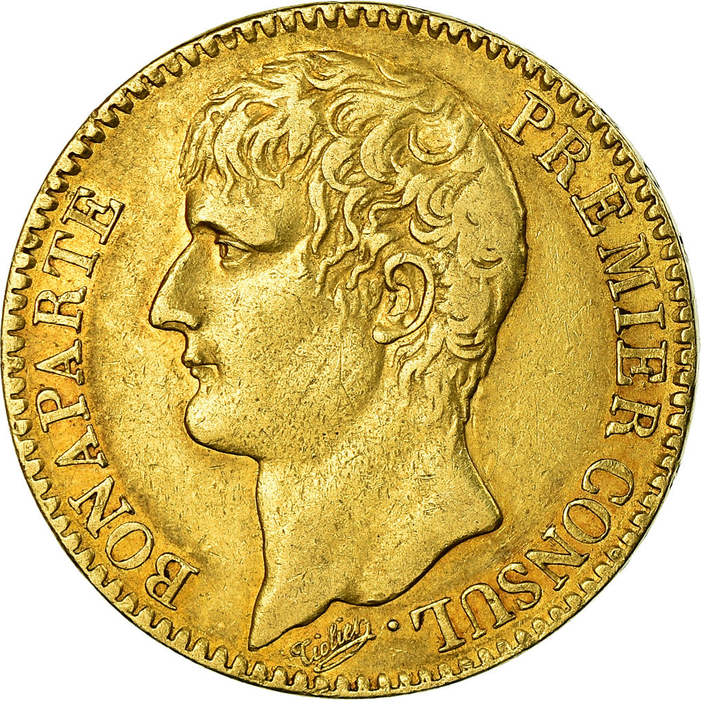 Monnaie, France, Napoléon I, 40 Francs, An XI, Paris, TTB+, Or, Gadoury:1080
