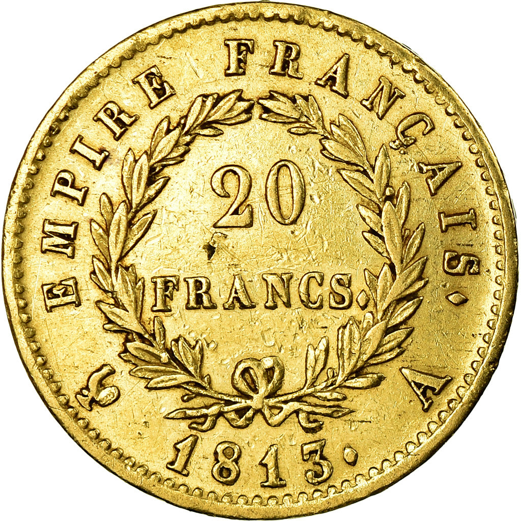 Coin, France, Napoléon I, 20 Francs, 1813, Paris, EF(40-45), Gold, KM:695.1